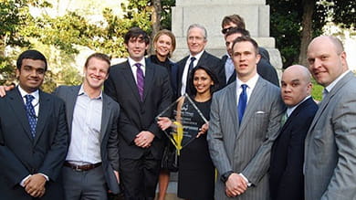 The Kellogg team bested competitors from the University of Chicago, Stanford, Berkeley, Cornell, Loyola and Tulane. “It was a phenomenal experience for everyone,” says team co-leader Joshua Wishnick ’12.