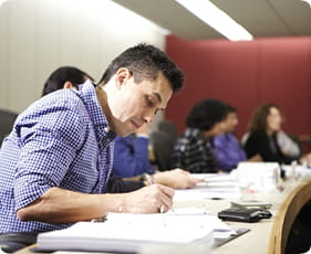 students in class