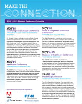 Download the 2012-2013 Student Conference Schedule PDF