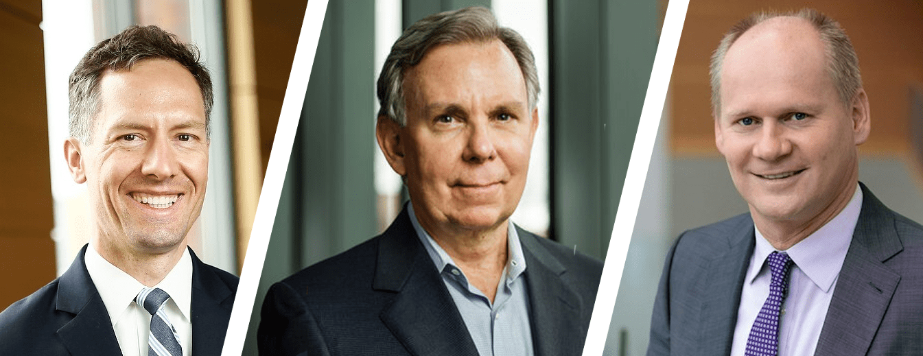 Lucian Taylor, Robert Stambaugh, Lubos Pastor (from L to R)