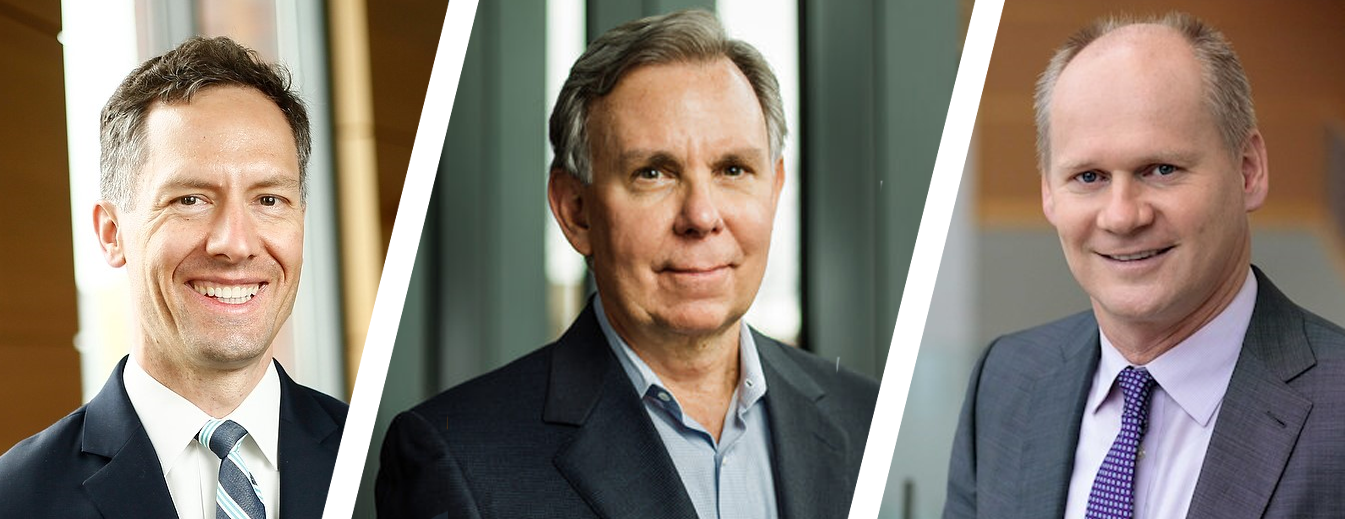 Lucian Taylor, Robert Stambaugh, Lubos Pastor (from L to R)