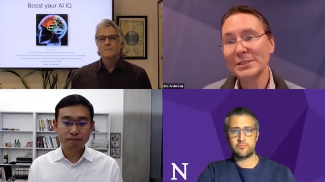 Screenshot of faculty panel