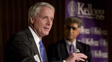 Schaffner Award winner Frederick “Rick” Waddell ’79, chairman, CEO and director of the Northern Trust Corporation