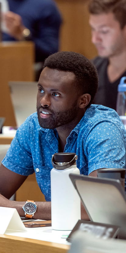 Two students from our deferred-enrollment program, Kellogg Future Leaders.