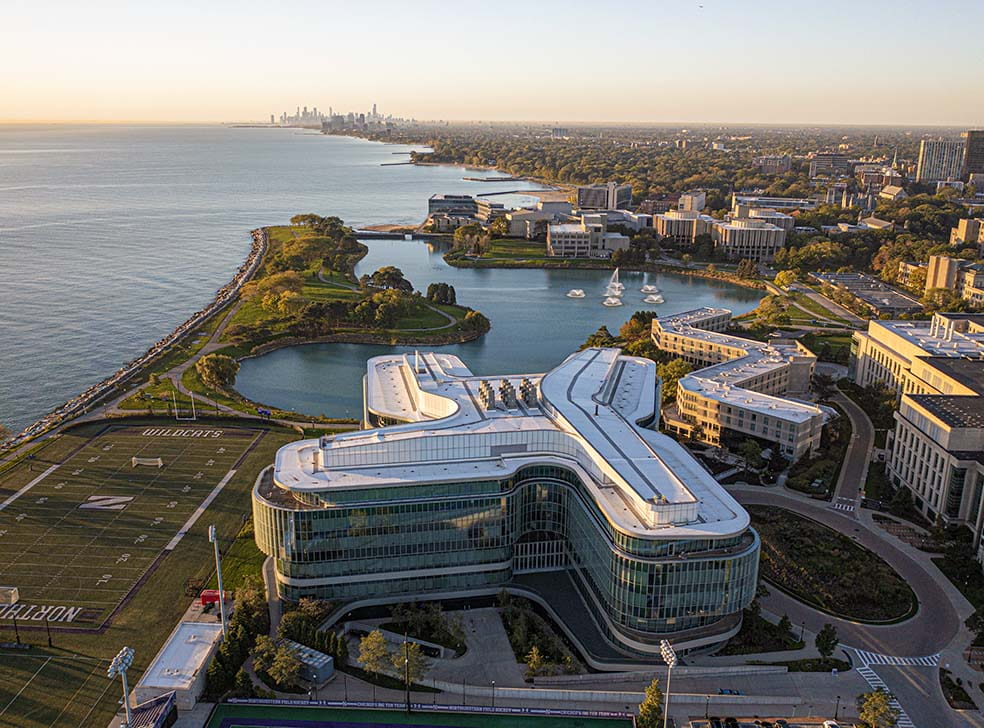 An aerial view of the Global Hub