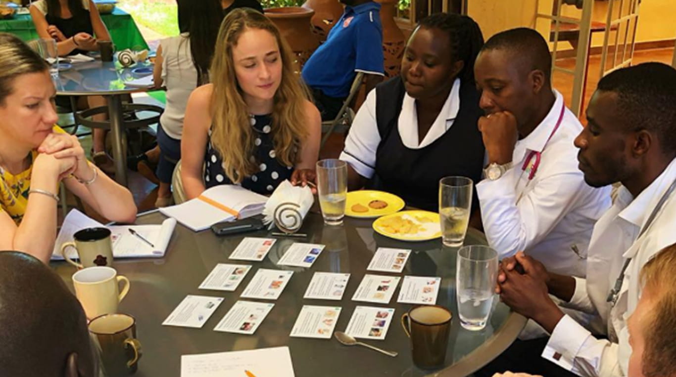 A Kellogg student gains hands-on experience in the Medical Technologies in Global Public Health course