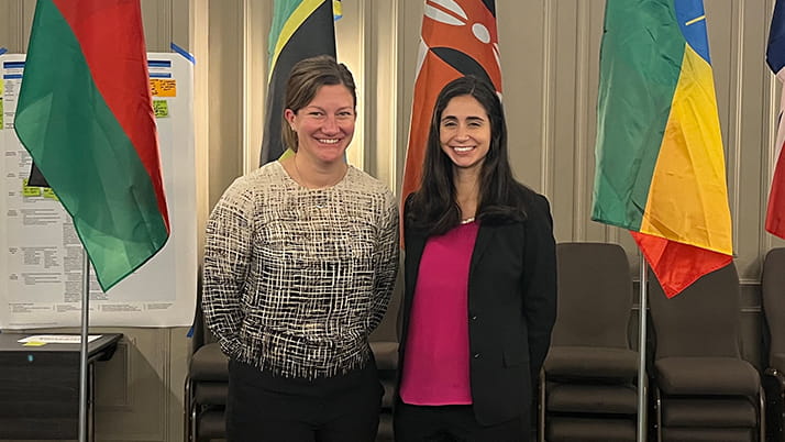  Rebecca Kirby and Kara Palamountain teach the Kellogg course: Medical Technologies in Global Public Health