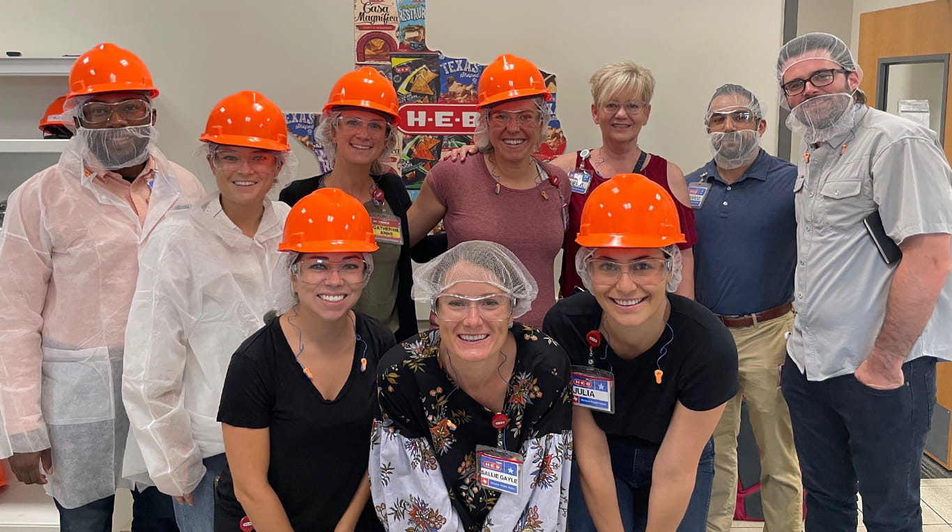 Alena Marovitz at HEB snack plant tour