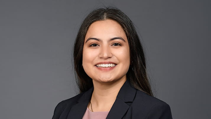 Yvette Anguiano ’24 MBA serves as the vice president of community for the First-Generation Association