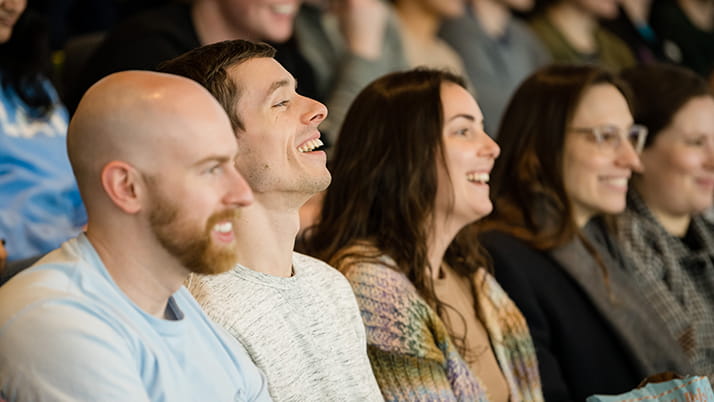 Eager and curious students are soaking in every bit of the Kellogg Leader speaker series with alumna Liz Williams '04 MBA who shares career advice.