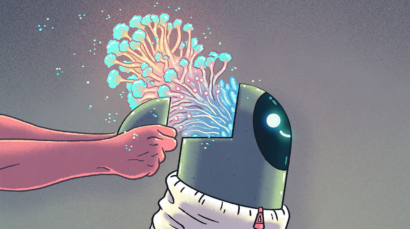 Graphic depicting artificial intelligence