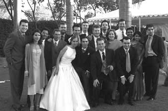 Cecilia and Pedro Gonzalez '00 were married in Mexico last November. Many Kellogg friends joined them for the ceremony.