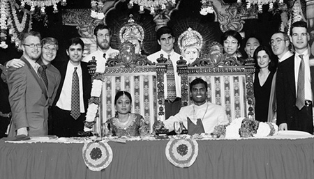 Sapan Polepalle '98 and Pramilla Kolisetty at their wedding.