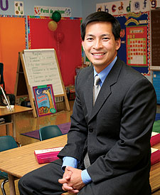 After years in the United States Navy and managing projects at Charles Schwab, Ky Vu '00 is taking on public education management.