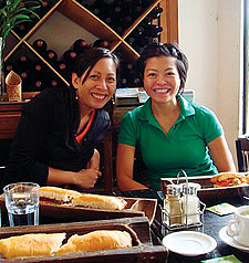 Bendee Anzures '01 and Christine Wu '01 in Buenos Aires, Argentina, for their fourth annual international girls' trip