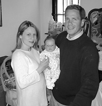 Bob Dold and his wife, Danielle, with daughter Jacqueline Harper Dold 