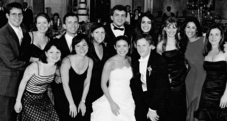 Class of '02 at wedding