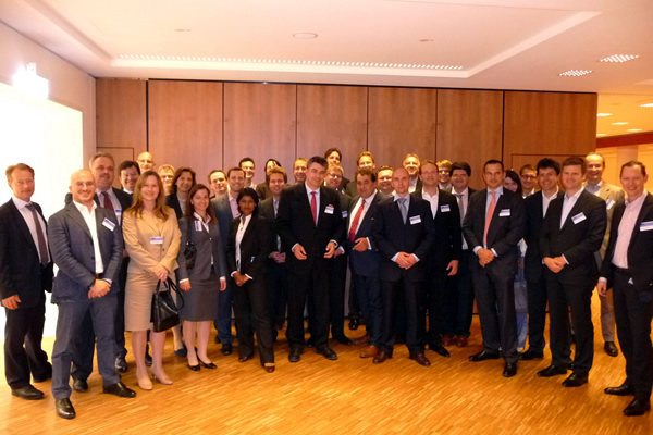 About 60 Kellogg alumni joined others from INSEAD and Harvard Business School at the headquarters of BASF SE in Ludwigshafen, Germany