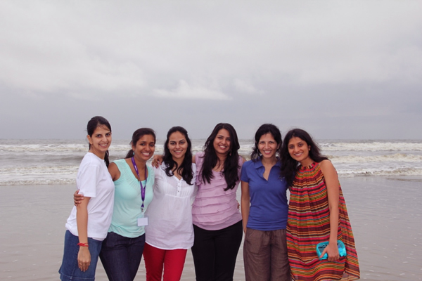 Pictured from left to right: Raj Chinai ’04, India Club president, Harsh Kohli ’08, vice president, Kunjai Modi ’08, assistant secretary, Tunir Chatterjee ’04, secretary, and Prerak Sethi ’09, treasurer