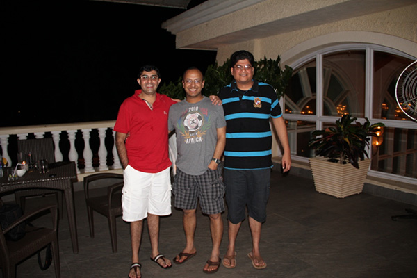 Pictured from left to right: Raj Chinai ’04, India Club president, Harsh Kohli ’08, vice president, Kunjai Modi ’08, assistant secretary, Tunir Chatterjee ’04, secretary, and Prerak Sethi ’09, treasurer