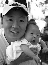 Ed Lhee with son, Kaden Eric