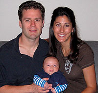 Eric and Michelle (Beels) Lorge '02 with son, Tyler.