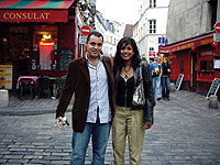 Bernard Sfeir and Priti Chinai (both '03) conquer Paris.