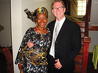 Coleman McDonough EMP-51 and girlfriend Deola in Nigeria.