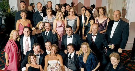 Kelloggians and spouses gather to celebrate the August 2005 wedding of Stu Abelson EMP-60